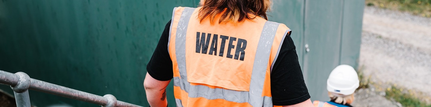 Northumbrian Water employee working 